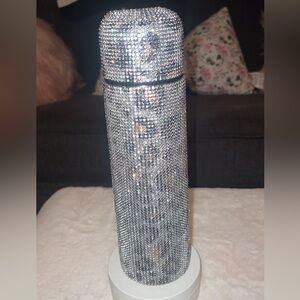 Sparkling Rhinestone and Cheetah Print Thermos